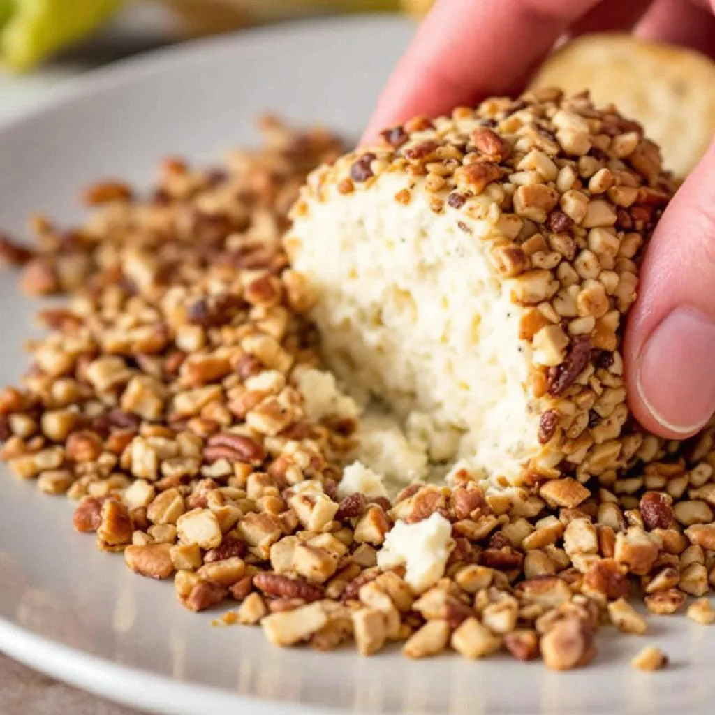   Dried Beef Cheese Ball with Chives and Pecans extra:step_roll