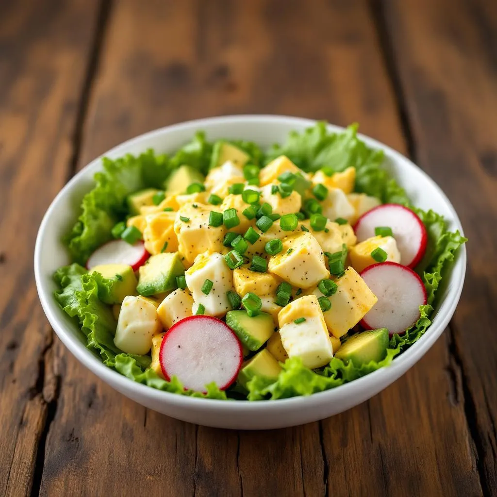  Egg Salad Bowl with Avocado & Radish